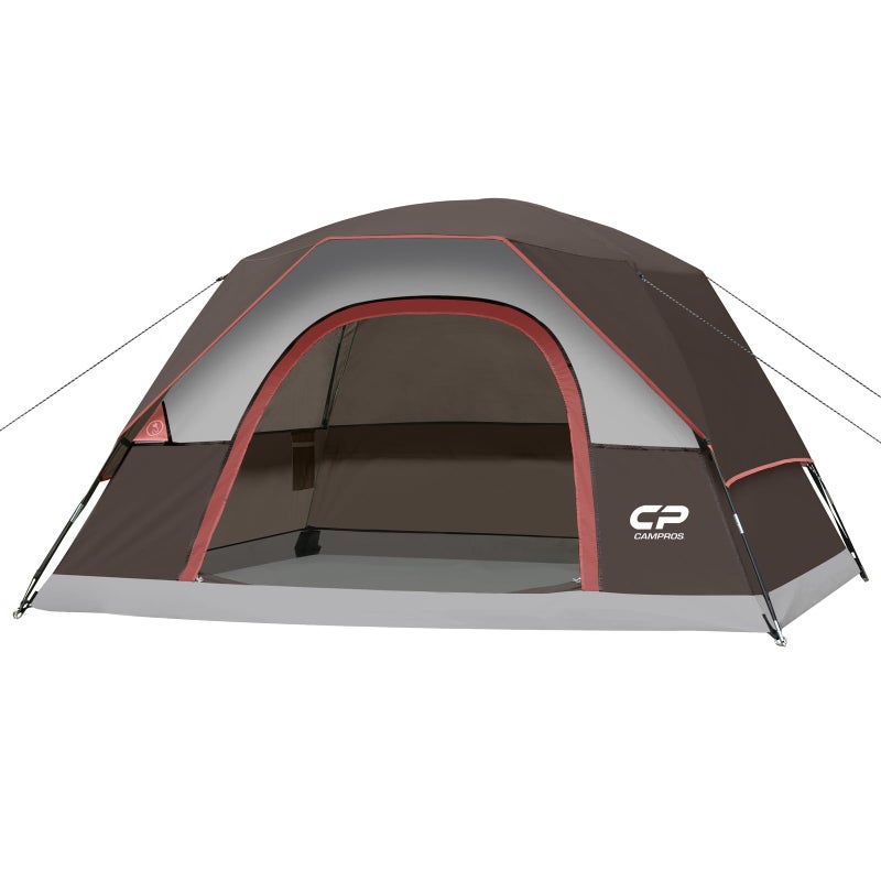 CAMPROS CP 3 Person Tent, Dome Tents for Camping with Rainfly, Waterproof Camping Tent Easy Set Up, Portable Family Tent with Large Mesh Window & Carry Bag for Outdoor Hiking - Image 1